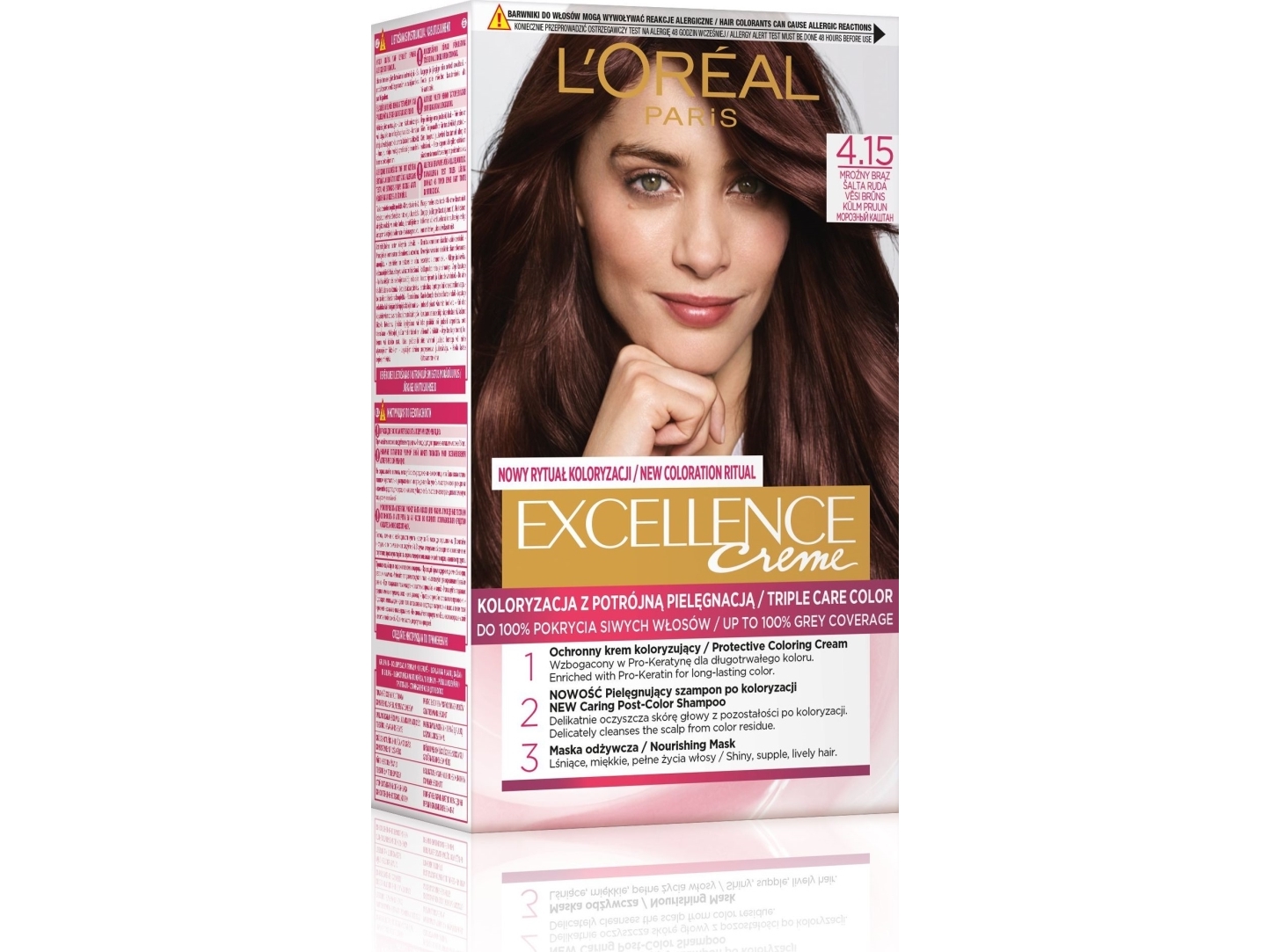 L'Oreal Paris Ilgalaikiai plauku dažai su trejopa apsauga L'Oreal Paris Excellence Creme 172 ml