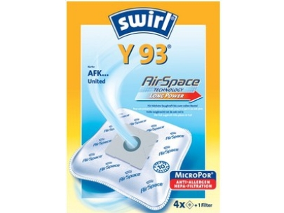 Swirl Y 93 / Y 95 AirSpace, Støvpose, Hvid, 4 stk, 1 stk