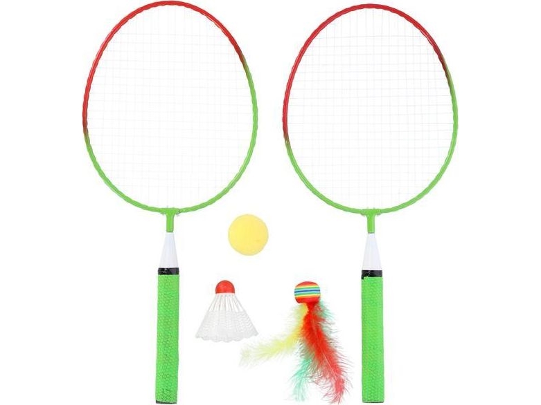 Nils Extreme Nrz051 Steel / Badminton-Set Junior: 2 Schläger + Shuttles + Bällchen