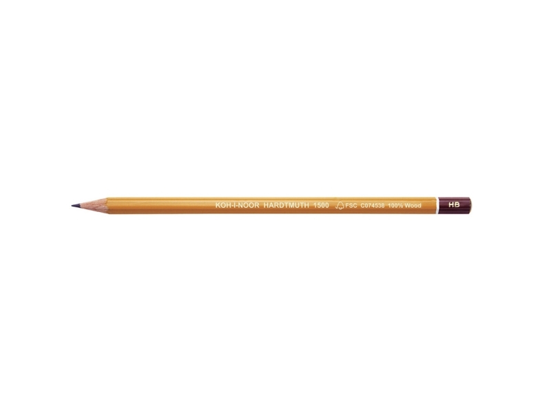 Koh-I-Noor Dhf1500, Hb, Braun, Gelb, Hexagonal, Kunst, Grafische Zeichnung, Technical Drawing, Tschechische Republik, 7 Mm
