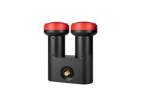 MegaSat Diavolo Single-LNB monoblok Deltagerantal: 1 Feedoptagelse: 40 mm forgyldte tilslutninger, Vejrbestandig Sort, Rød | EL Artiklar - Antenn - Antenna tillbehör | GameStuff