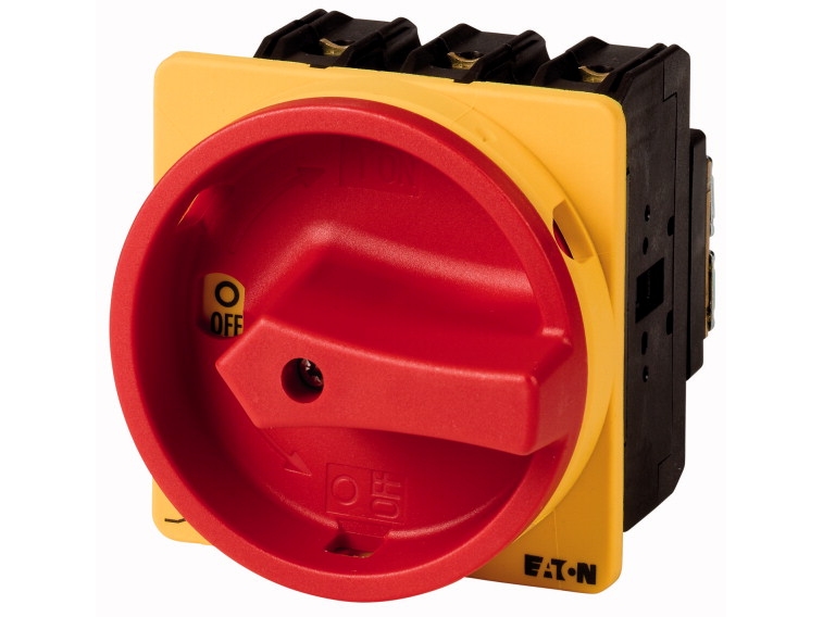 Eaton P3-100/Ea/Svb/Hi11, Toggle Switch, 3P, Sort, Rød, Gul, Ip65, 87 Mm, 87 Mm