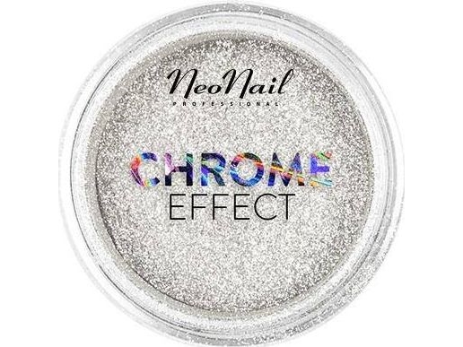 Neonail Chrome Effect Silver Mirror 2G Nail Pigment With Glitter