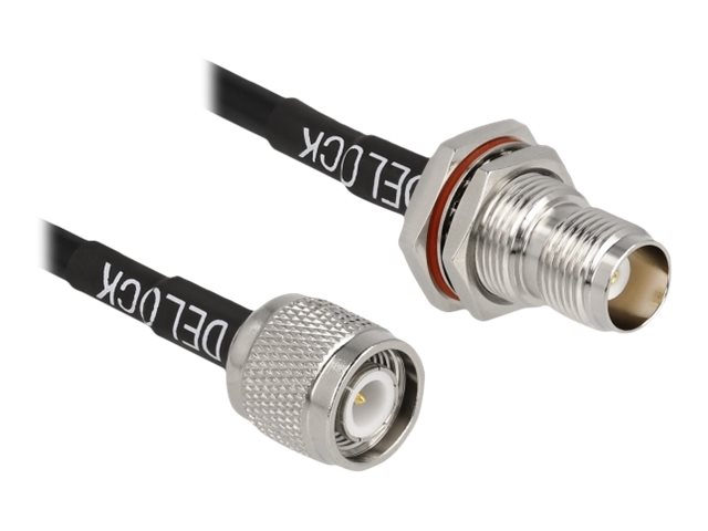 Delock - Antennkabel - TNC (P) till TNC (R) - 60 cm - 4.95 mm - koaxial - RG-58C/U - svart | EL Artiklar - Kablar och ledningar - Telekommunikationsutrustning | GameStuff