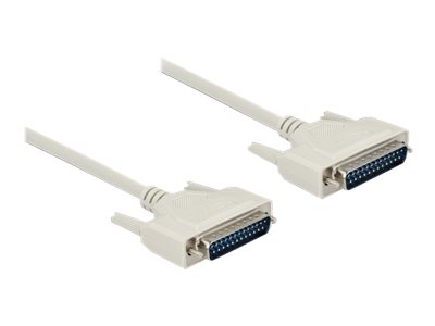 Delock Serielles Kabel D-Sub 25 Stecker Zu Stecker 2 M, Beige, 2 M, D-Sub 25 Pin, D-Sub 25 Pin, Stecker, Stecker