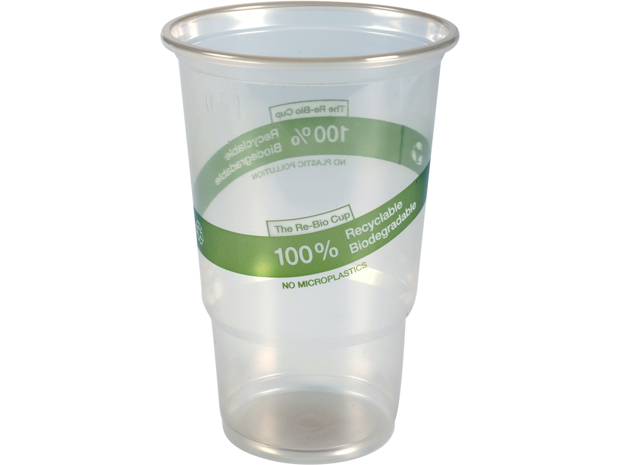 Drikkeglas, Abena Gastro, Re-Bio, 14Cm, Ø9,5Cm, 50 Cl, 61,5 Cl, Klar - (16 Stk.)