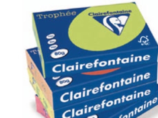 Farvet papir Trophée, A4, 160g, rød 1004, pakke a 250 ark