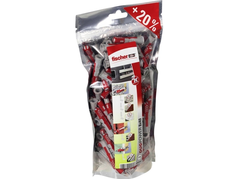 Fischer 535980 Duopower 8 Big Pack Rawlplug 40 Mm 8 Mm 120 Stk