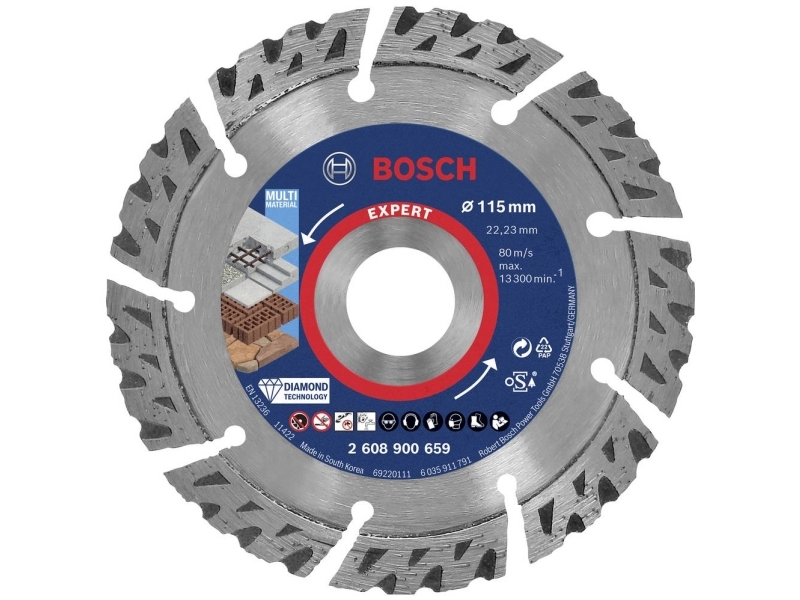 Bosch 2608900659 Expert Multi Material Diamant Trennscheibe 115X22.23X2.2X12 (2608900659)
