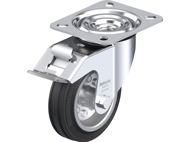 Blickle 281402 LE-VE 100R-FI Styrehjul med bremse Hjuldiameter: 100 mm Bæreevne (maks.): 70 kg 1 stk