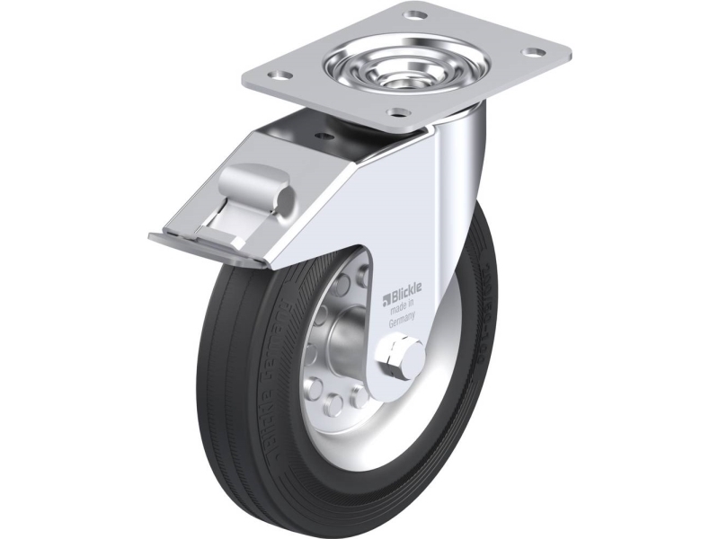 Blickle 380055 LE-VE 200R-FI styrhjul med broms 200 mm 205 kg | Utomhus - Fiskeredskap - Fiskerullar | GameStuff