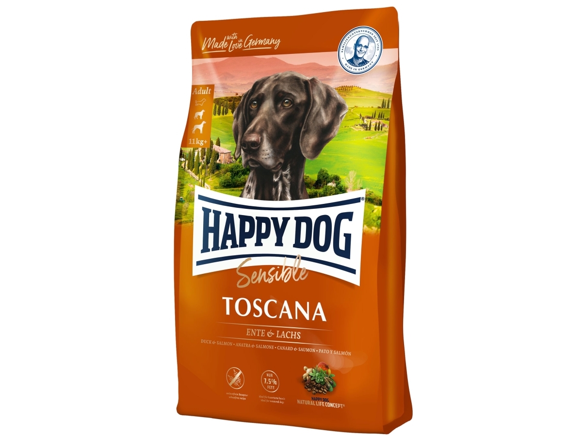Happy Dog Sensible Toscana, Adult, Enhver Race, Medium (11 - 25 Kg), 4 Kg, Gluten Fri
