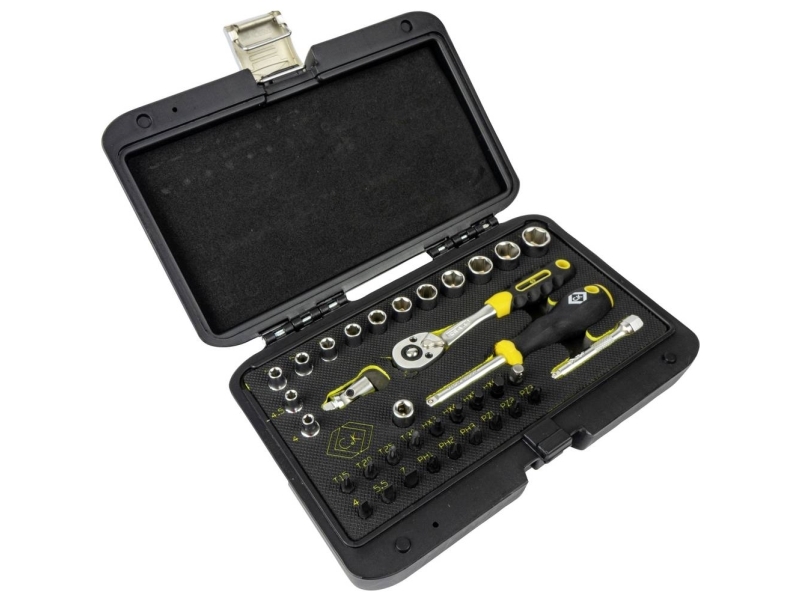 C.K T4660 Topnøgle-Bit-Sæt Metrisk 1/4 36 Dele T4660
