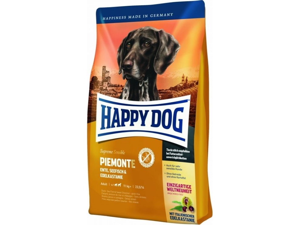 Happy Dog Sensible Piemonte, Voksen, Enhver race, Deep-sea fish, And, 10 kg, Gluten fri