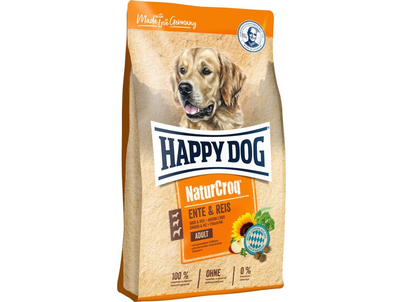 Happy Dog 60517, Voksen, Enhver Race, Bøf, Ris, 15 Kg