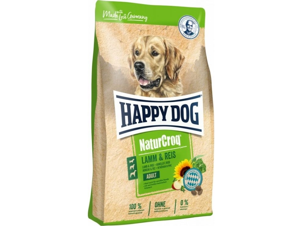 Happy Dog Naturcroq Adult Jagnię & Ryż, 1Kg