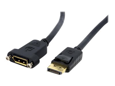 Startech 3 Ft. (0.9 M) Displayport Male To Female Cable - Mounting - Latched Connectors - Displayport - Dp Monitor Cable (Dppnlfm3) - Displayport Kab