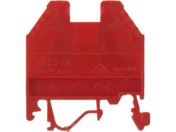 Eti-Polam Schienenverbinder Schraub 2,5Mm² Rot Vs 2,5 Pa+ 003901002