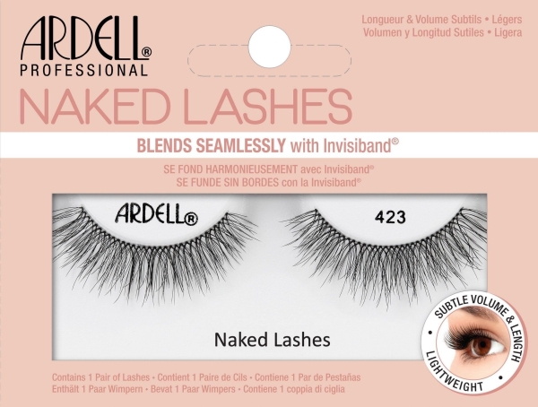 Naked Lashes 423 (W,1 pc,Black) | Smink - Ögon - Lösögonfransar | GameStuff