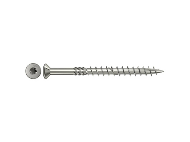Fischer 660608 Terrasseskruer 5 mm 60 mm Sekskant Rustfrit stål korrosionsbestandig 500 stk
