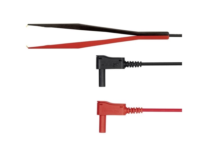 Schützinger KWML 8452 / PZ / 0.75 / 100 Prøveledning Stik 4 mm Testspids Sort/rød 1 stk | EL Artiklar - Kablar och ledningar - Testa och mäta ledningar | GameStuff
