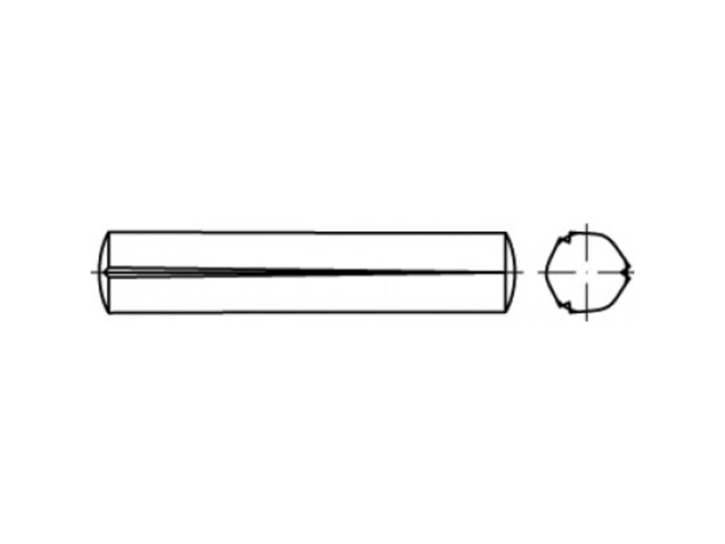 TOOLCRAFT kamsöm/spiralsöm TO-5438298 4 mm stål 100 st | Verktyg & Verkstad - Spik & stift - Cylindriska stift | GameStuff
