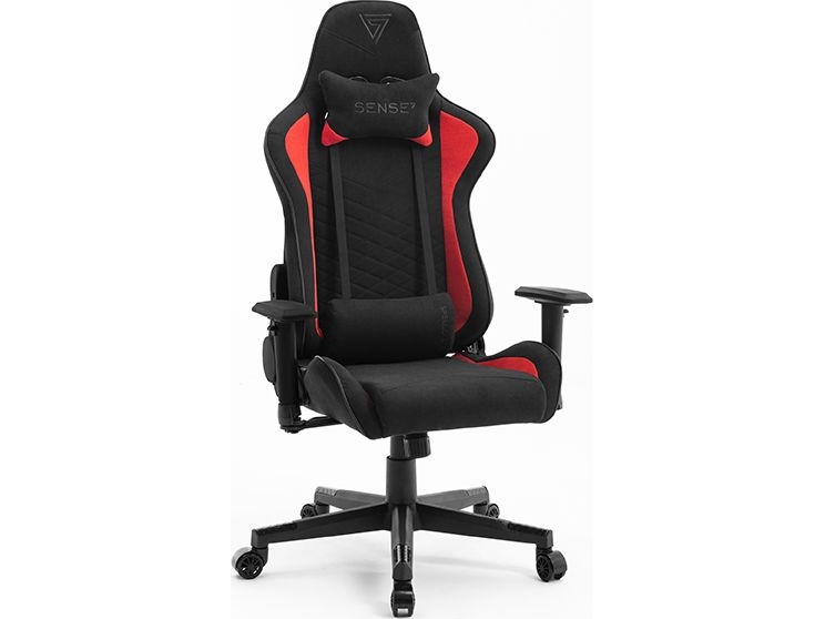 Sense7 Spellcaster Stoff Gaming Stuhl, Schwarz Und Rot