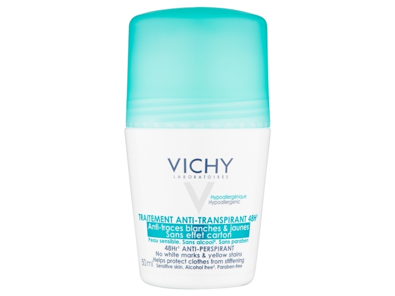 Vichy 48Hr Anti-Perspirant Roll-On 50 ml Sensitive Skin - Alcohol-Free