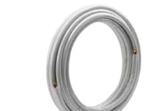 12x1,0 mm.Varme iso. - kobberør 25 m/r - (25 meter)