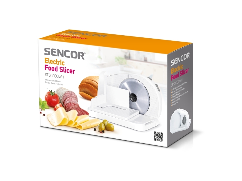 Sencor SFS 1000WH, Elektrisk, 1,5 cm, Grå, Hvid, Plast, 1 mm, 17 cm