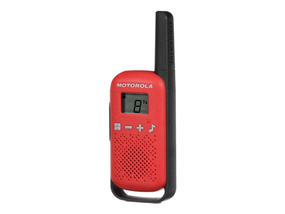 Motorola Talkabout T42 - Bärbar - tvåvägsradio - PMR - 446 MHz - 16-kanals - svart och röd (paket om 2) | Tele & GPS - Hobbyradio - Walkie talkie | GameStuff