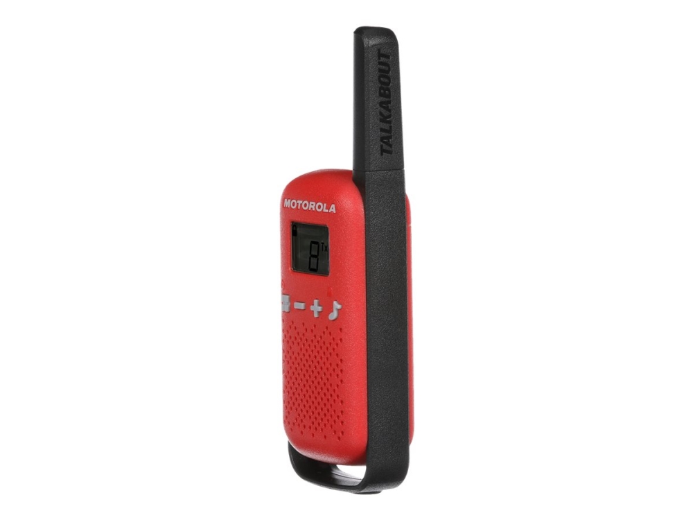 Motorola Talkabout T42 - Transportabel - Tovejs Radio - Pmr - 446 Mhz - 16 Kanaler - Sort Og Rød (Pakke Med 2)