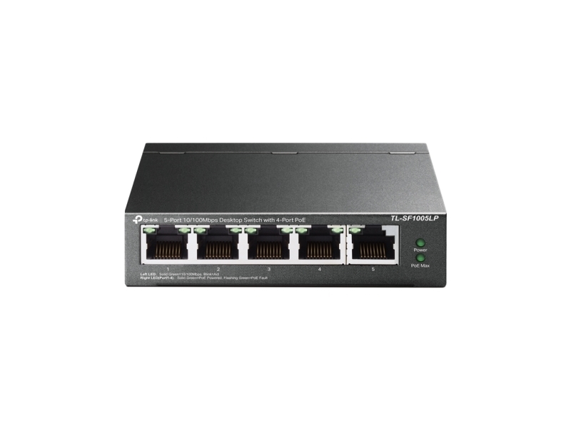 Tp-Link Tl-Sf1005lp, Unmanaged, Fast Ethernet (10/100), Power Over Ethernet (Poe)