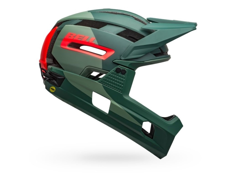 Bell Helmets Super AIR R MIPS, Lukket hjelm, I-form konstruktion, Hjelmvisir, Mat