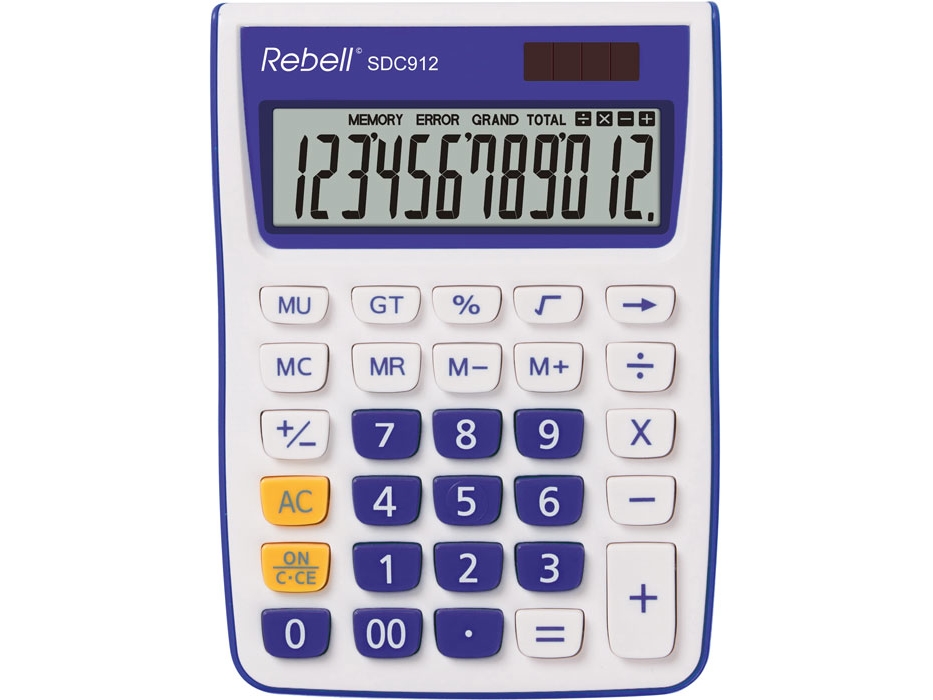 Rebell Sdc912 - Desktop - Basic - 12 Digits - 1 Lines - Baterija/Solar - Violet