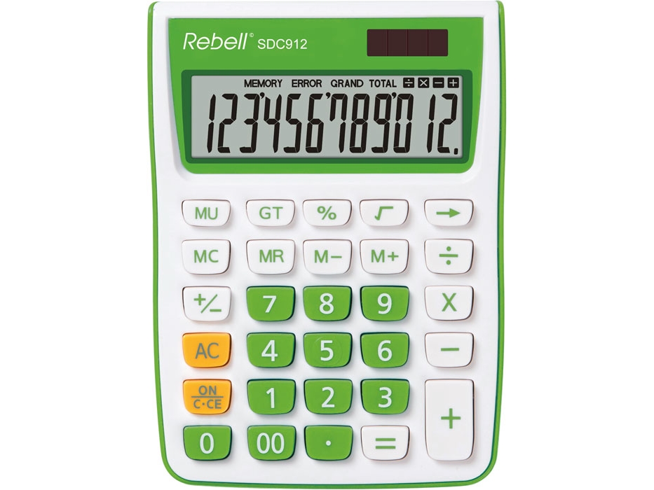 Rebell Sdc912 Desktop Basic Digits Lines Baterija Solar Green