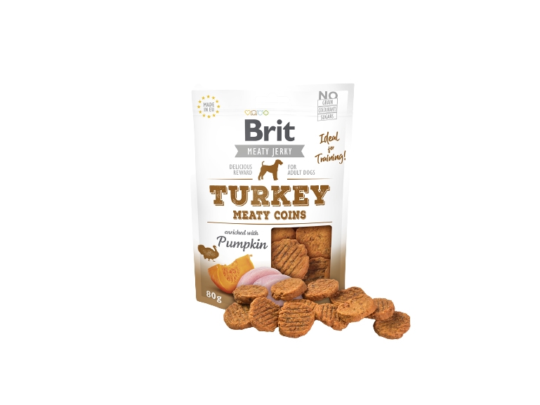 Brit Jerky Snack, Snacks, Hund, Adult (Animal), Tyrkiet, 80 G, Sukkerfri