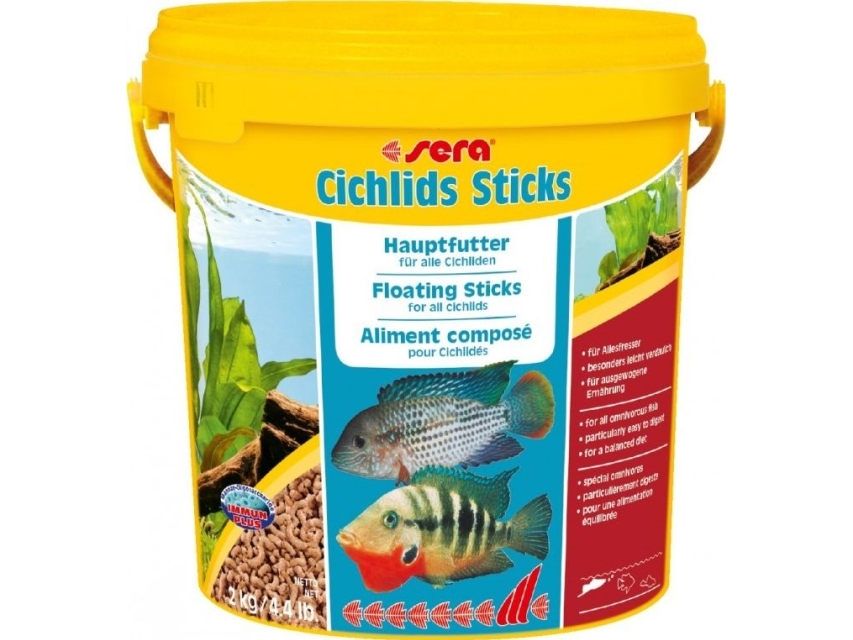 Sera Cichlids Sticks Nature 2 Kg/10L, Sticks - Foder Til Cichlider