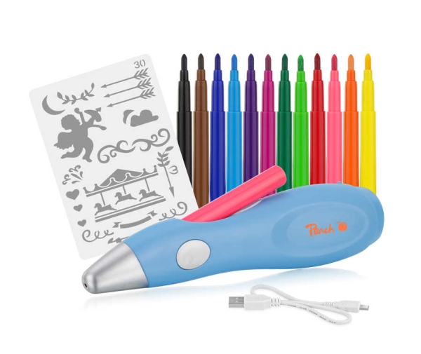 Peach Po150, Marker Airbrush, Batterien Erforderlich, Blau