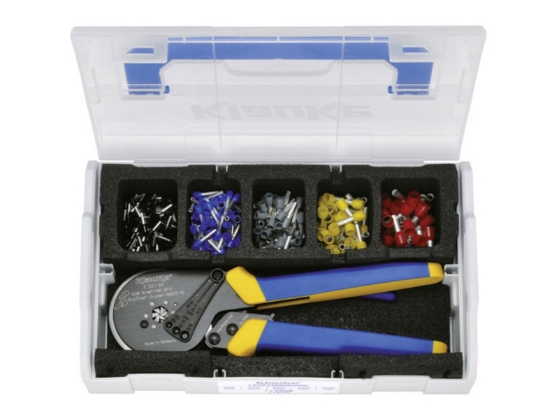 Klauke LBOXXMINIK306K Kabelsko-sortiment Delvist isoleret Sort, Blå , Grå, Gul, Rød 1 Set | EL Artiklar - Kablar och ledningar - Kabelsko och ärmar | GameStuff
