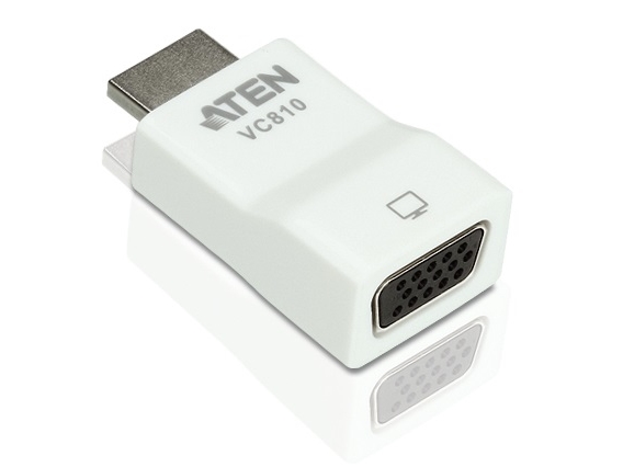 Av-Adapter Aten Hdmi Til D-Sub (Vga) Hvid (Vc810-At)