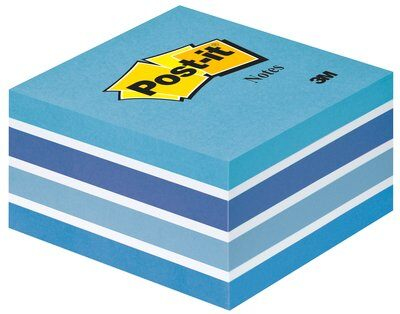 Kubusblok Post-It Notes 76X76 Mm Pastelblå