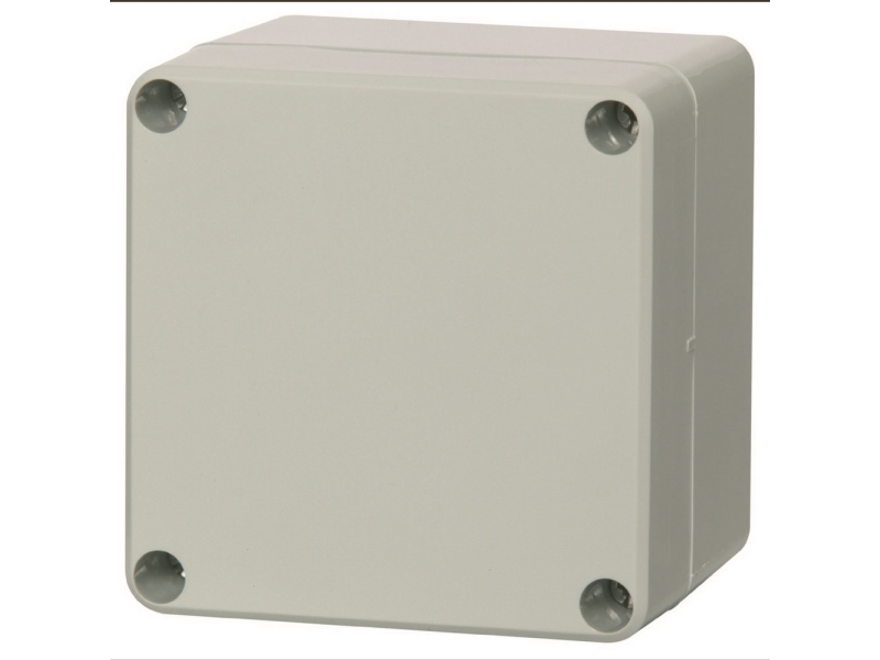FIBOX Montageboks Polycarbonat 80 x 82 x 65 mm med gråt dæksel IP 66 og IP 67 Euronord series