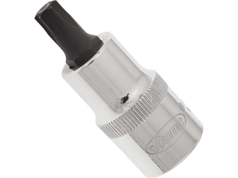 Vigor V2156 Innen-Sechsrund (Tx) Steckschlüssel-Bit-Einsatz T 45 1/2" (12.5 Mm) - Abtrieb: Innen-Sechsrund (Tx)· Antrieb: 1/2" (12.5 Mm)· Größe: T