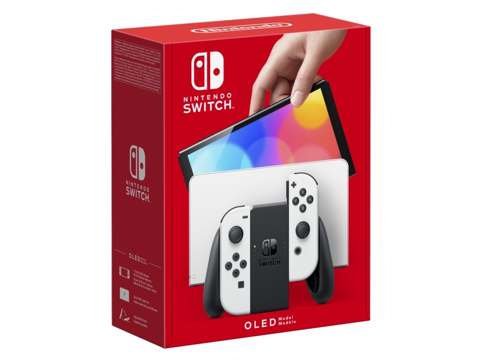 James Dyson Atomisk voksen Nintendo | Switch OLED - Spilkonsol - Full HD - 64GB - Hvid | Inkl. 2 x  Joy-Con (Hvid)