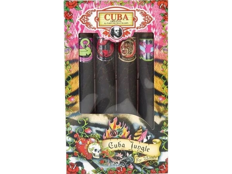 Set Cuba Original Cuba Dschungel Schlange &Amp Tiger &Amp Zebra &Amp Herzensbrecher 4X35ml