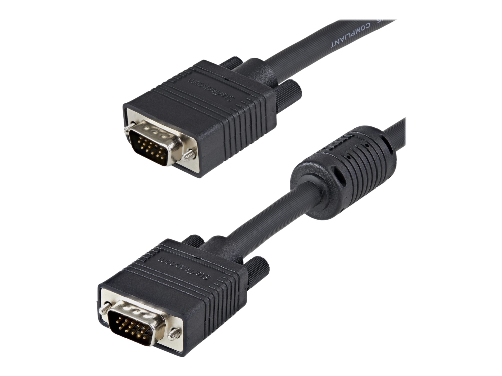 Startech.Com 15M Vga Monitorkabel - Koaxial Hd15 Video Kabel - St/St, 15 M, Vga (D-Sub), Vga (D-Sub), Stecker, Stecker, Schwarz