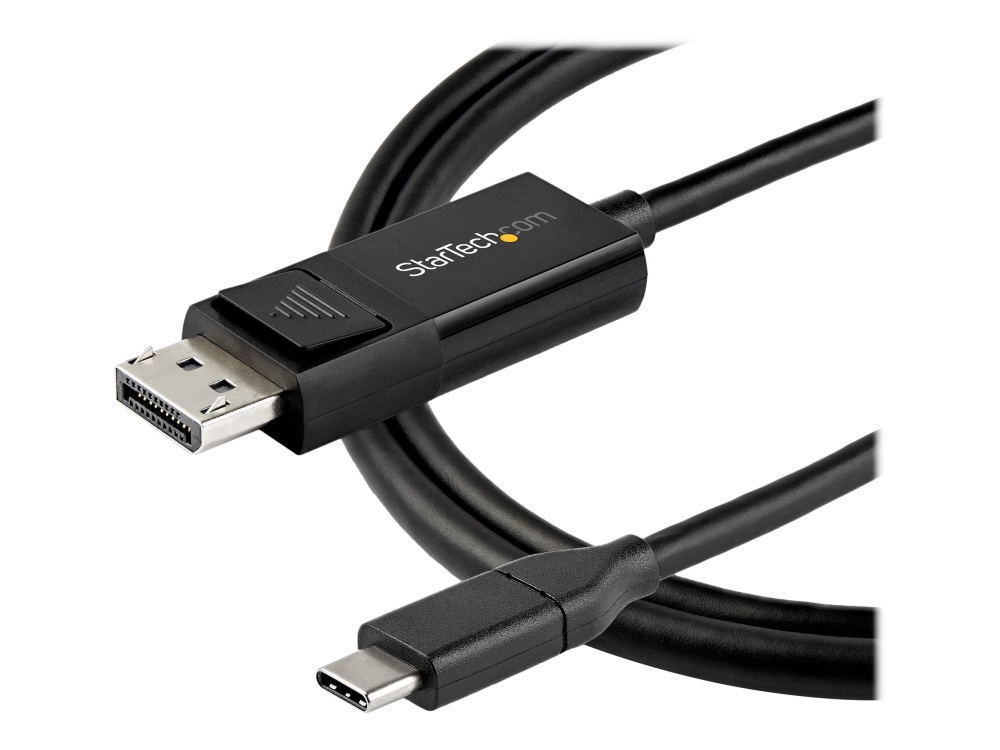 Startech.Com 3Ft/1M Usb C To Displayport 1.4 Cable 8K 60Hz/4K, Bidirectional Dp To Usb-C Or Usb-C To Dp Reversible Video Adapter Cable, Hbr3/Hdr/Dsc,
