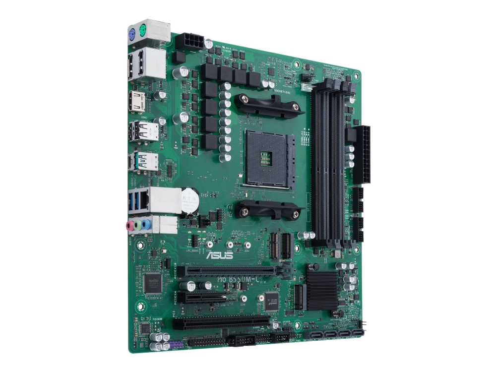 Asus Pro B550m-C/Csm - Motherboard - Micro-Atx - Sockel Am4 - Amd B550 Chipsatz - Usb-C Gen2, Usb 3.2 Gen 1, Usb 3.2 Gen 2 - Gigabit Lan - Onboard-Gr