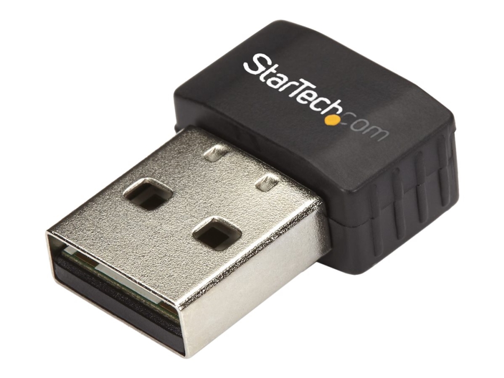 StarTech.com Wireless USB WiFi Adapter - Dual Band AC600 Wireless Dongle - 2.4GHz / 5GHz - 802.11ac Wi-Fi Adapter (USB433ACD1X1) Netværksadapter - USB 2.0 - Wi-Fi 5 -
